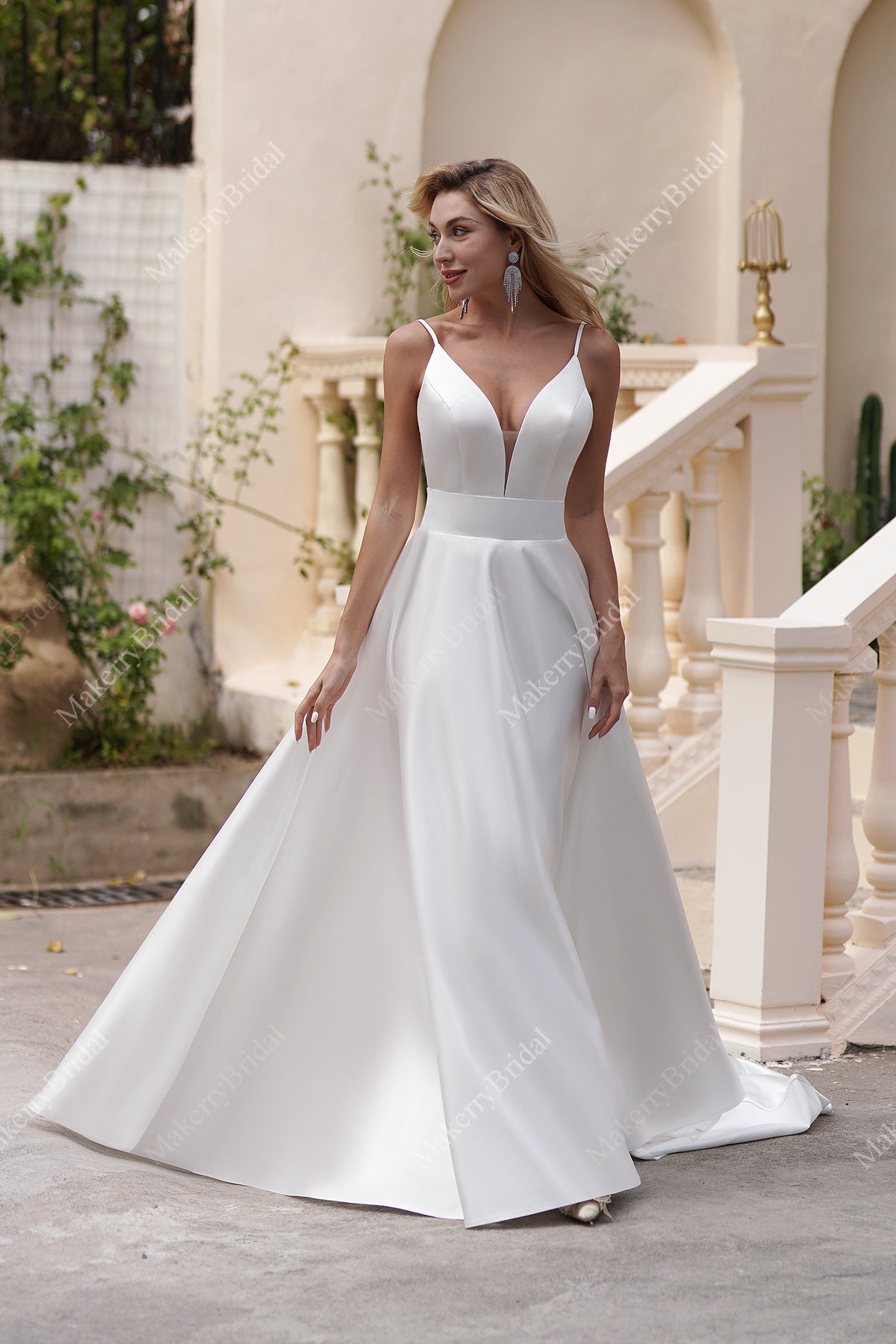 Satin ball hot sale gown with pockets