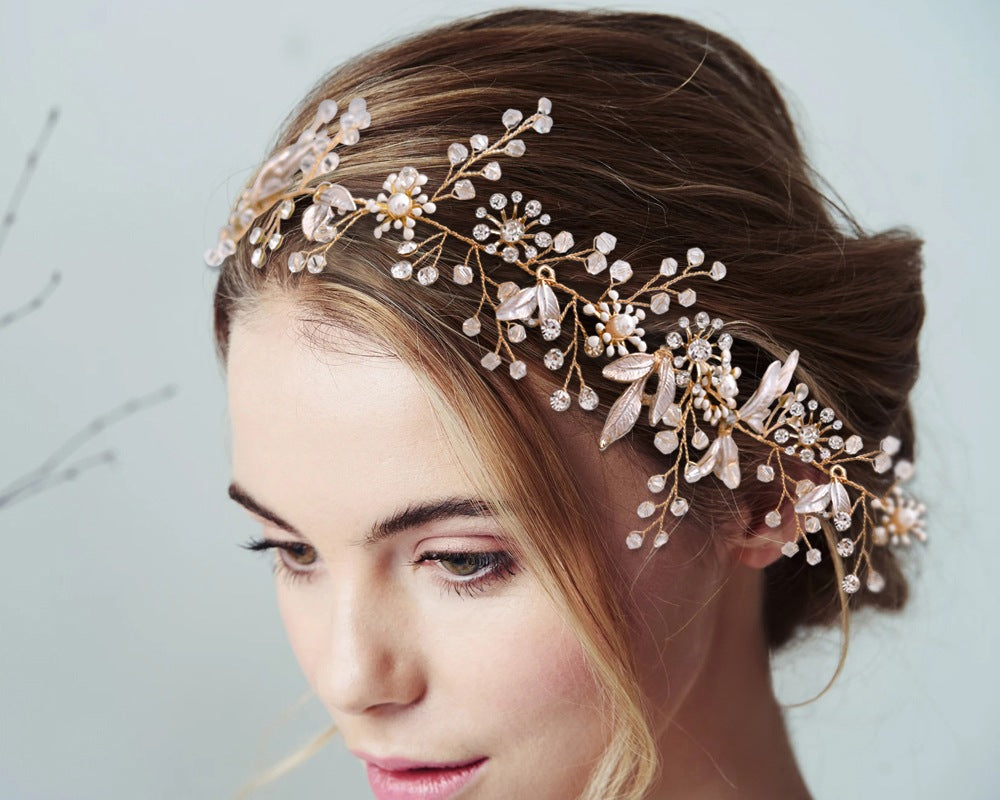 Beautiful wedding bridal hair vine and wedding hair pin
