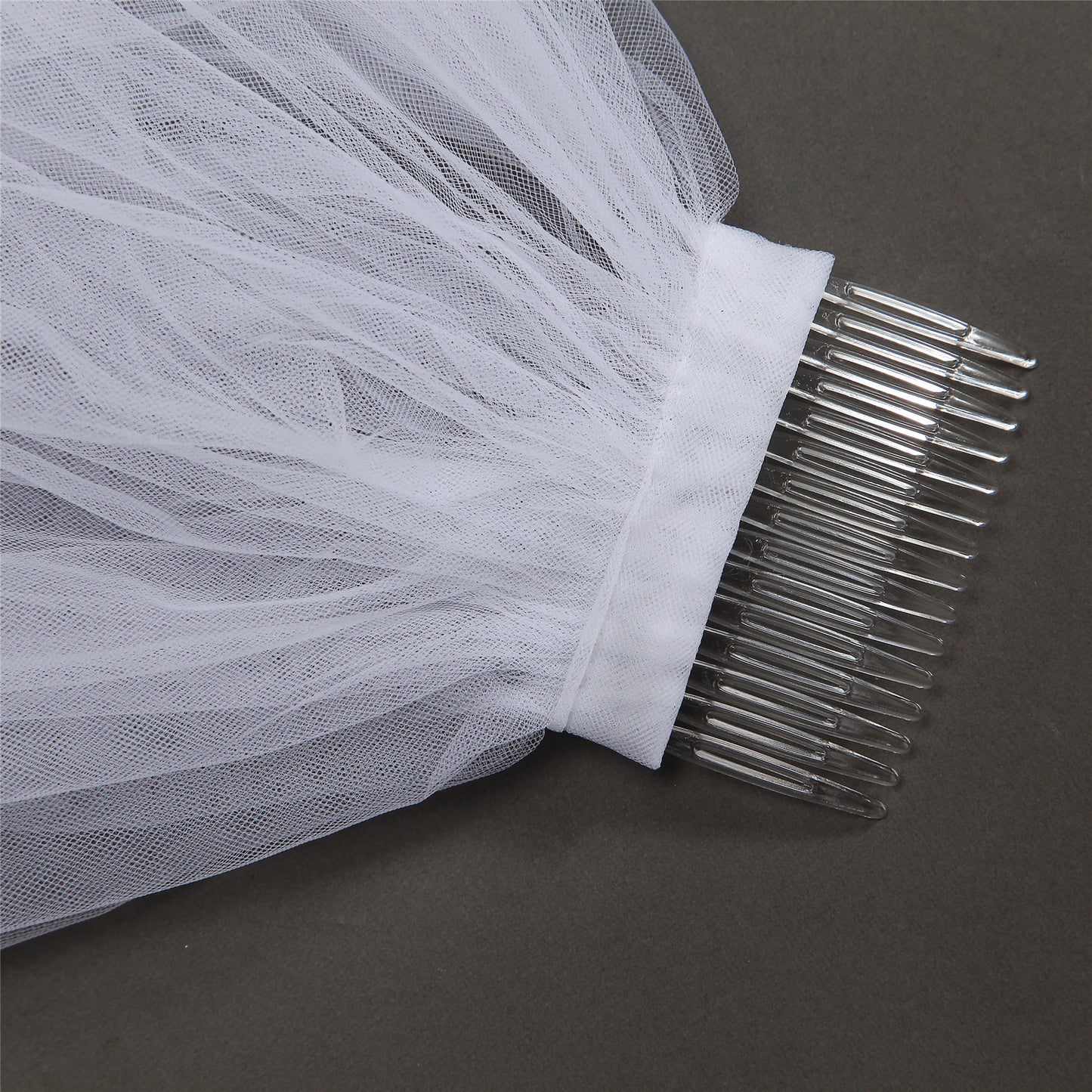 Elegant bridal lace two layer cathedral wedding veil