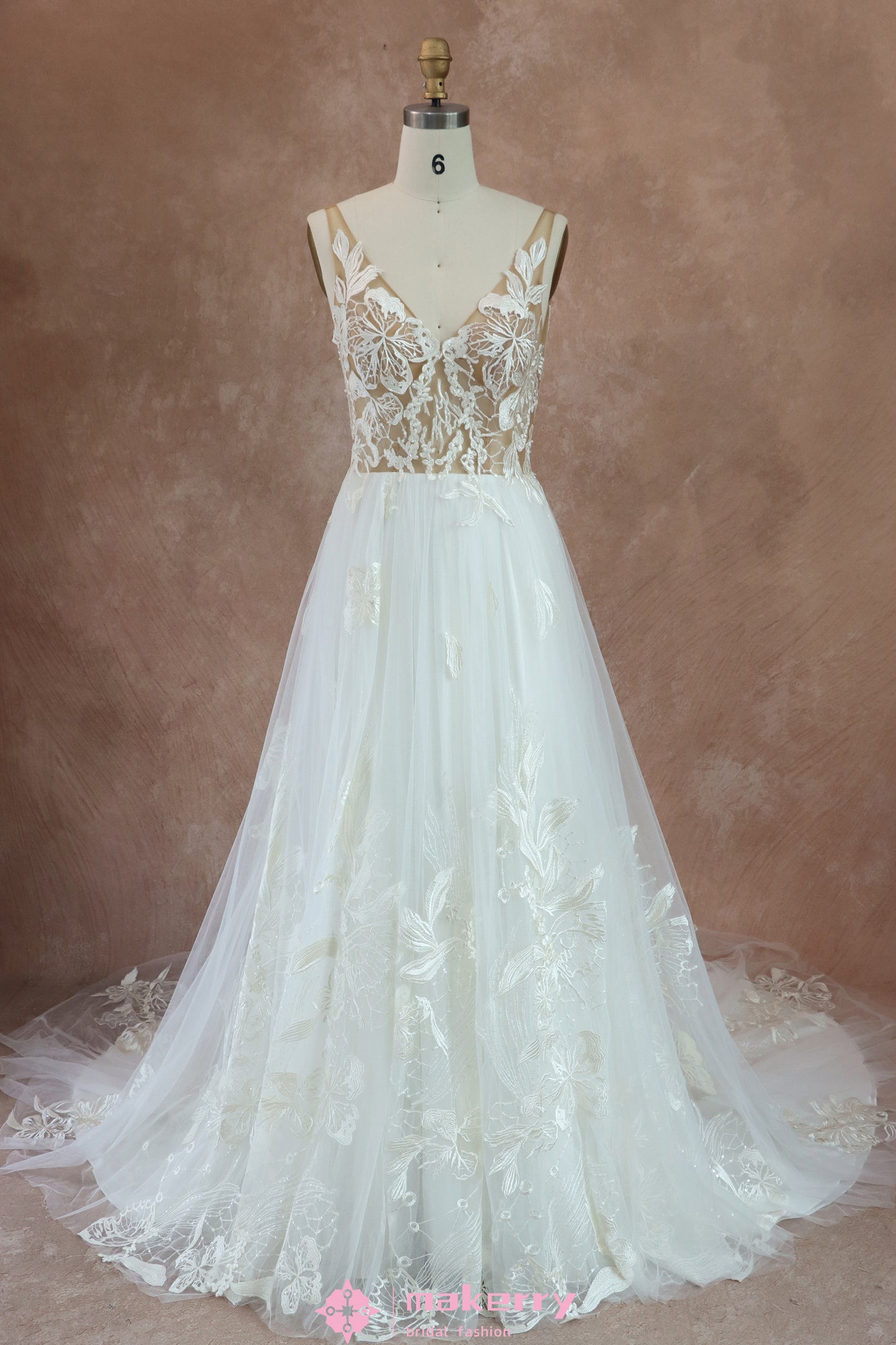 Dreamy floral lace Wedding Dress For wholesale