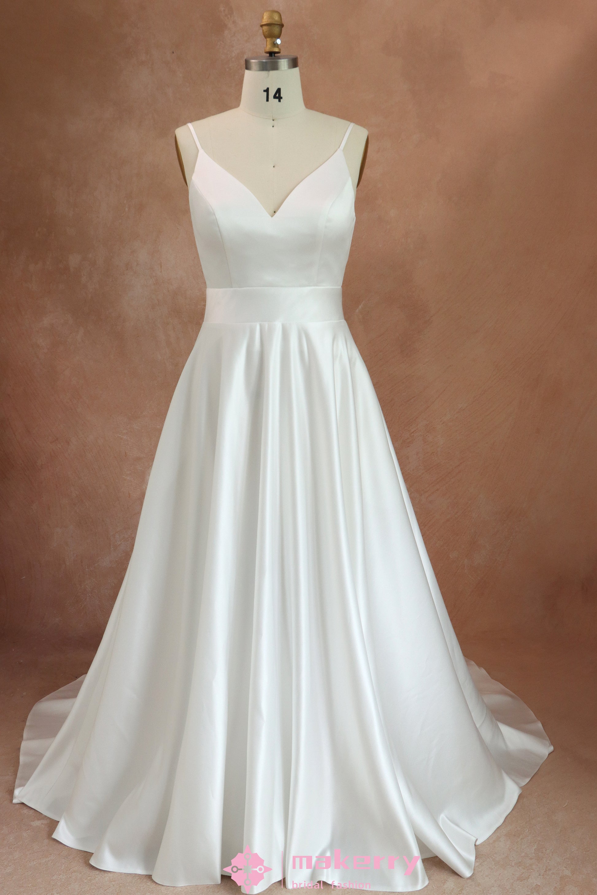 satin buttons wedding dress Buttons Down the Back: Sophisticated Wedding Gowns