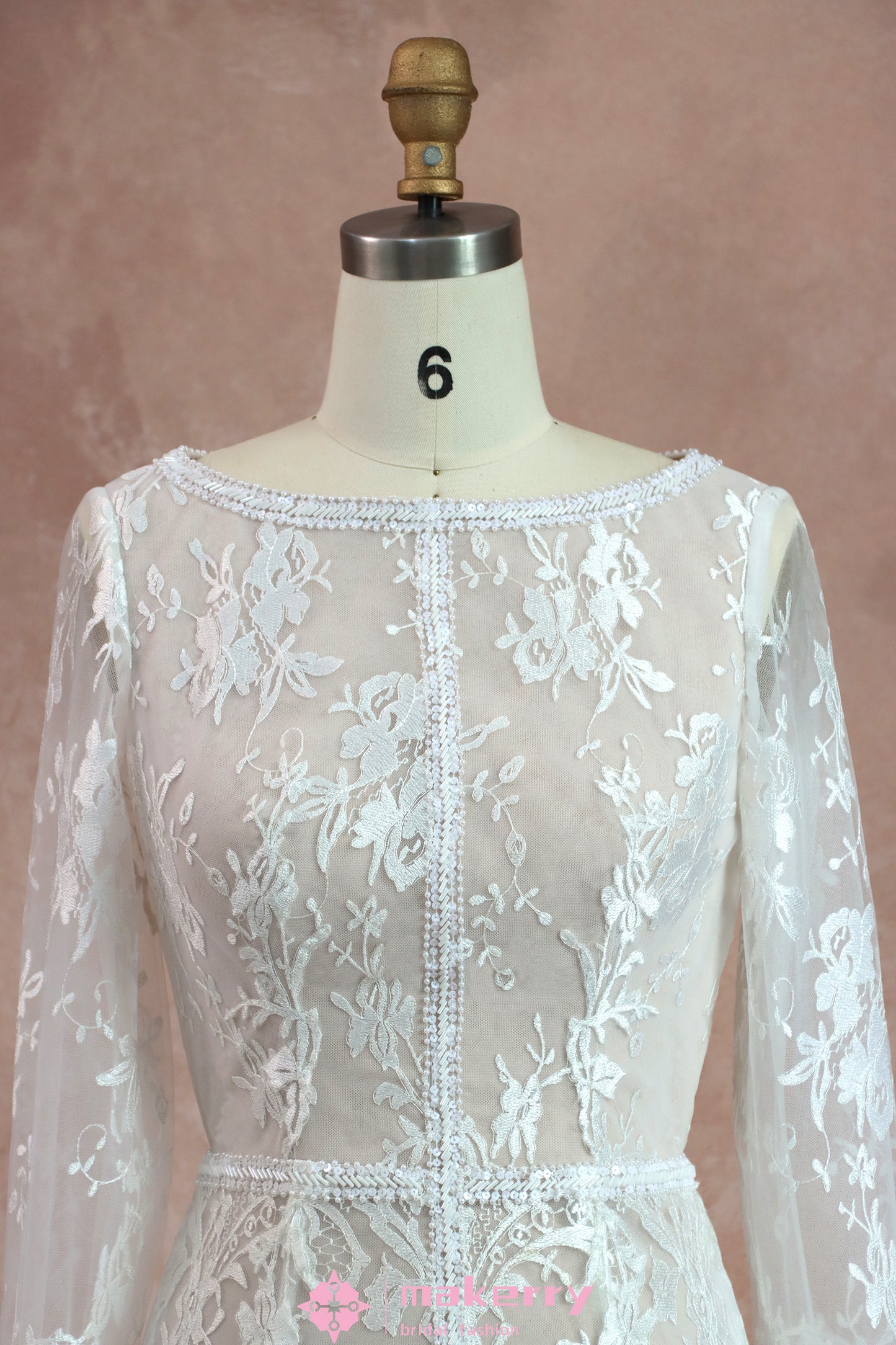 Modest Wedding Dress With Long Sleeves