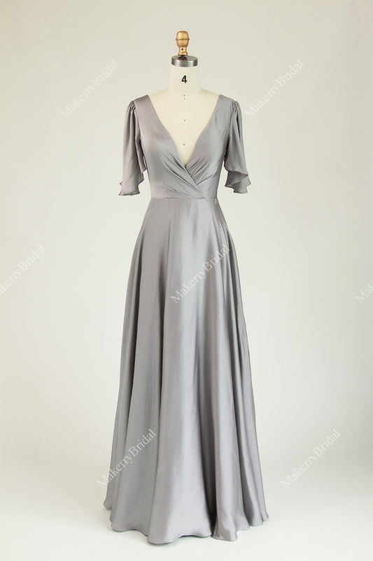 Gorgeous Cap Sleeves A-line Bridesmaid Dress
