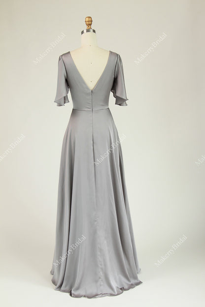 Gorgeous Cap Sleeves A-line Bridesmaid Dress