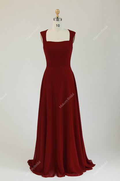 Classic A-line Bridesmaids With Cap Sleeves