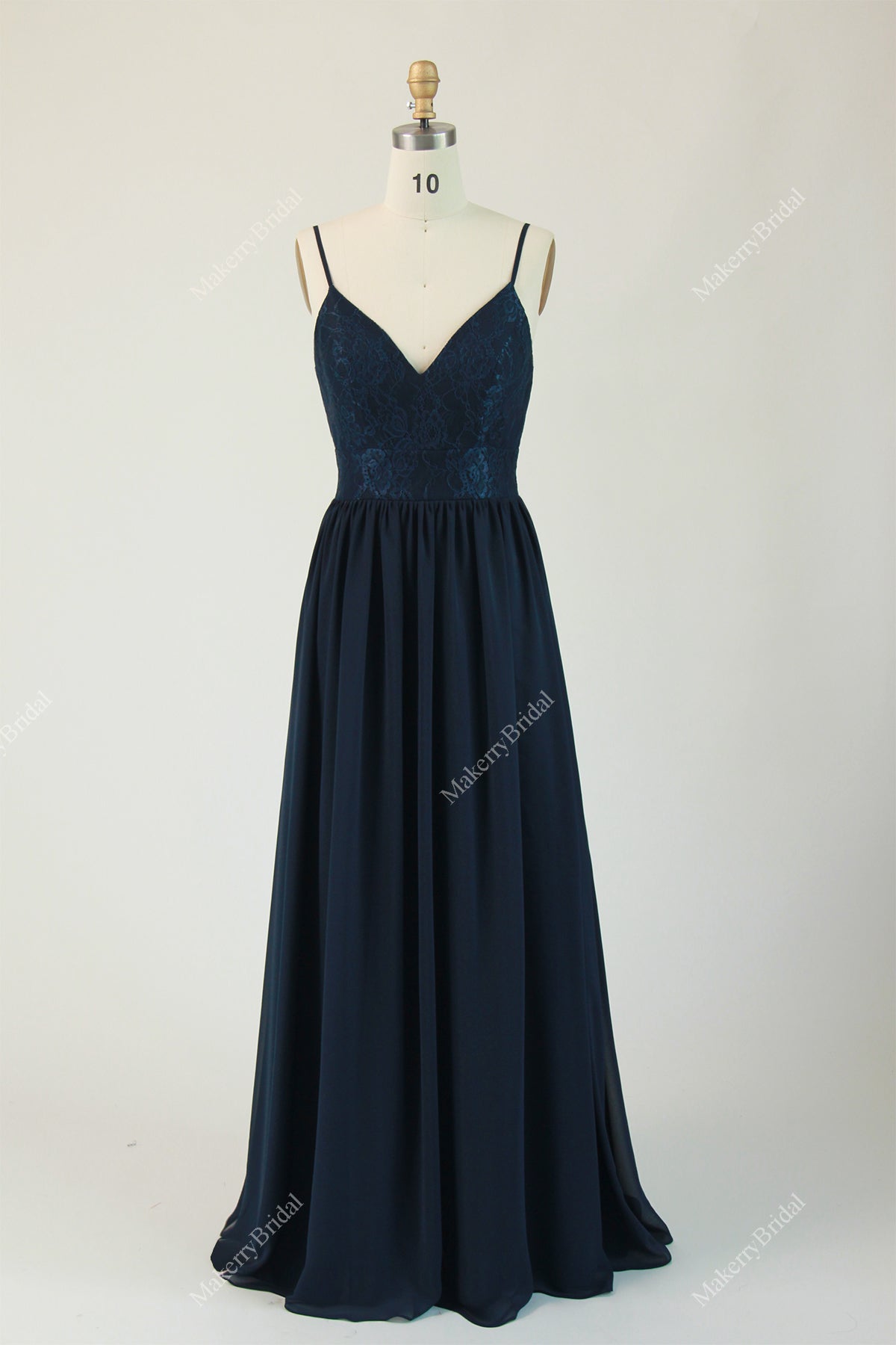 Romantic Lace  chiffon Bridesmaid Dress for Wholesale