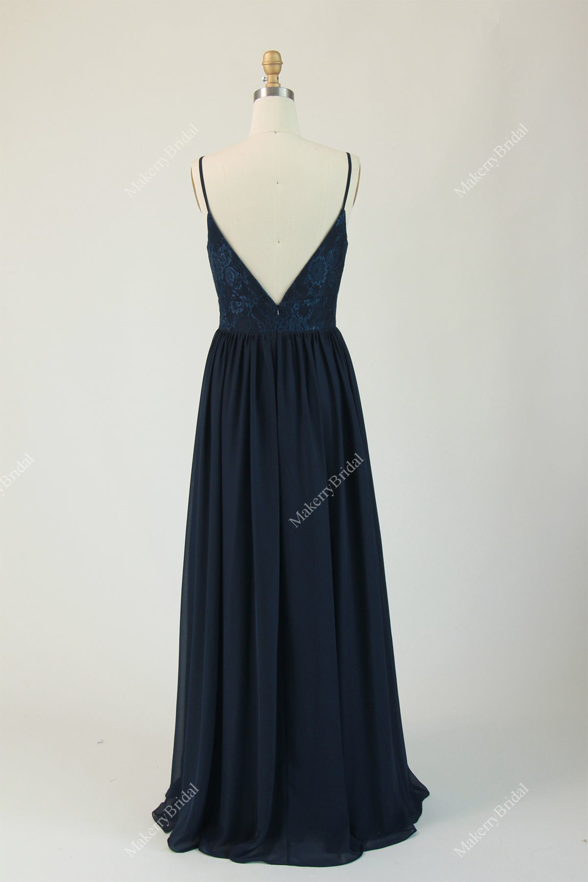 Romantic Lace  chiffon Bridesmaid Dress for Wholesale