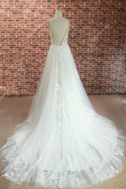 Dreamy floral lace Wedding Dress For wholesale