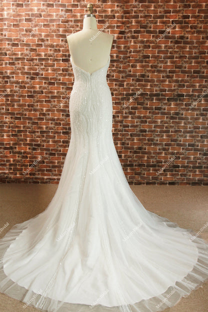 Luxurious Mermaid-inspired beaded wedding gown