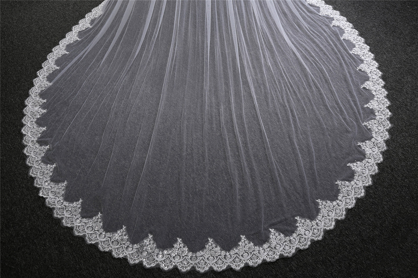 3.5 M Long Lace Wedding Veil