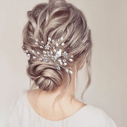 Elegance pearl crystal hair pin