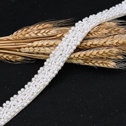 High-end pearls bridal sash