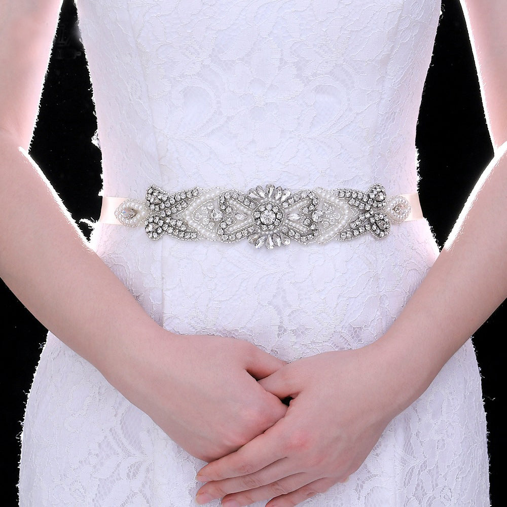 Crystal Rhinestone Belt For Wedding Gowns