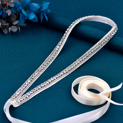 Stylish Handmade Rhinestones Beaded Bridal Sash