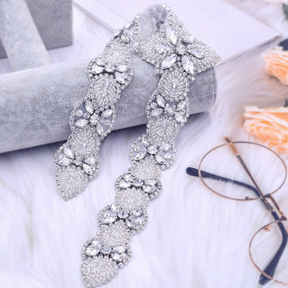 Sparkling Beaded Crystals Bridal Sash